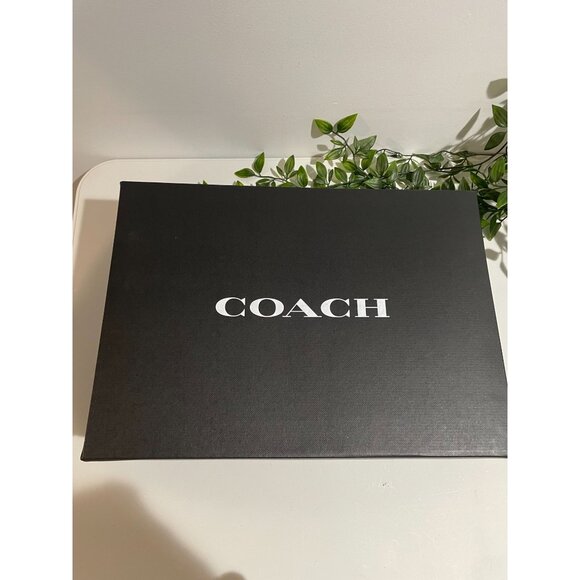 NWT $150 Coach Clip Low Top Sneaker Signature Khaki Saddle Men's 13 - Picture 1 of 16